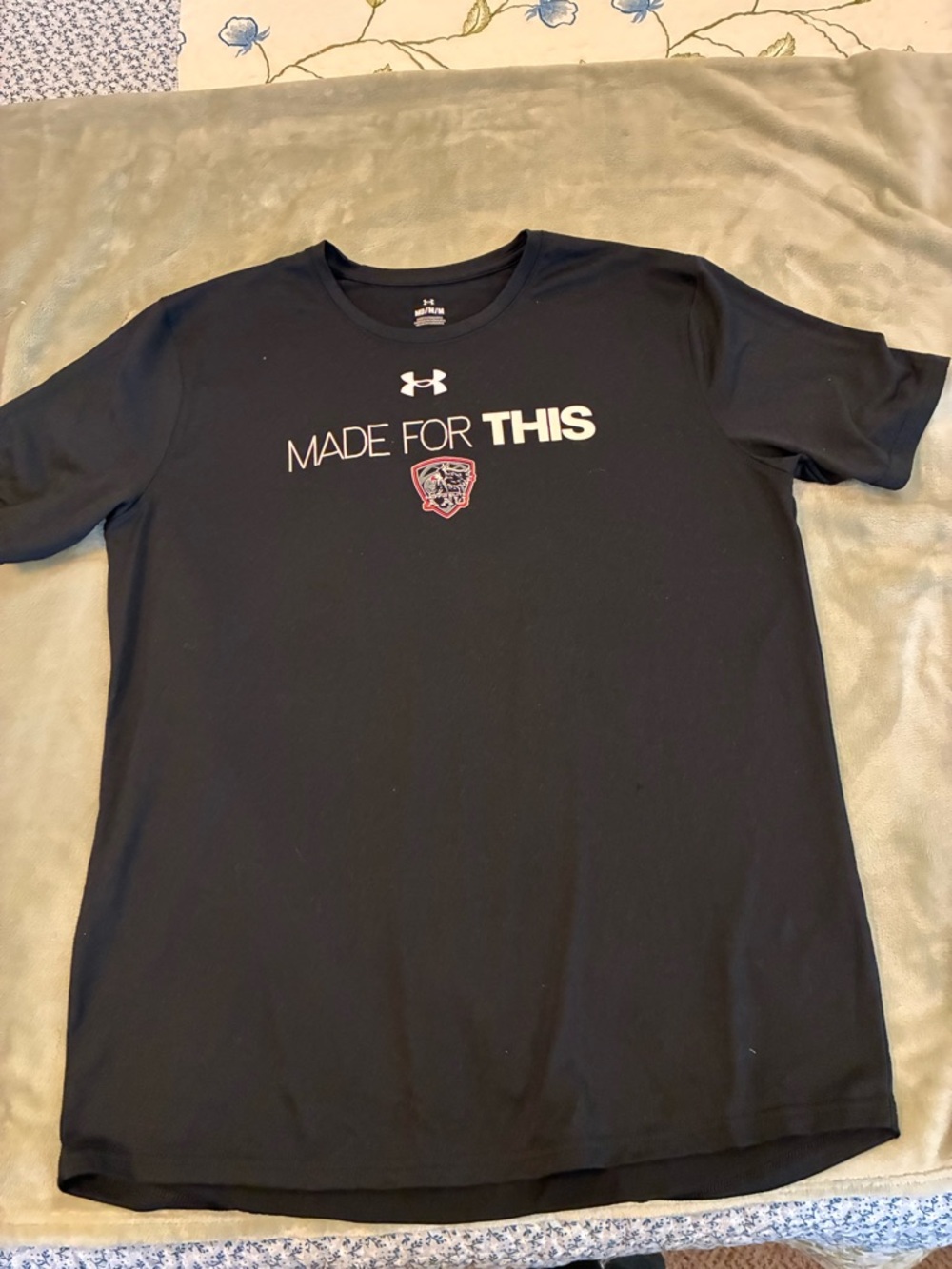 Men’s Under Armour Black Short-Sleeve 'Made For This' Performance Tee Size M